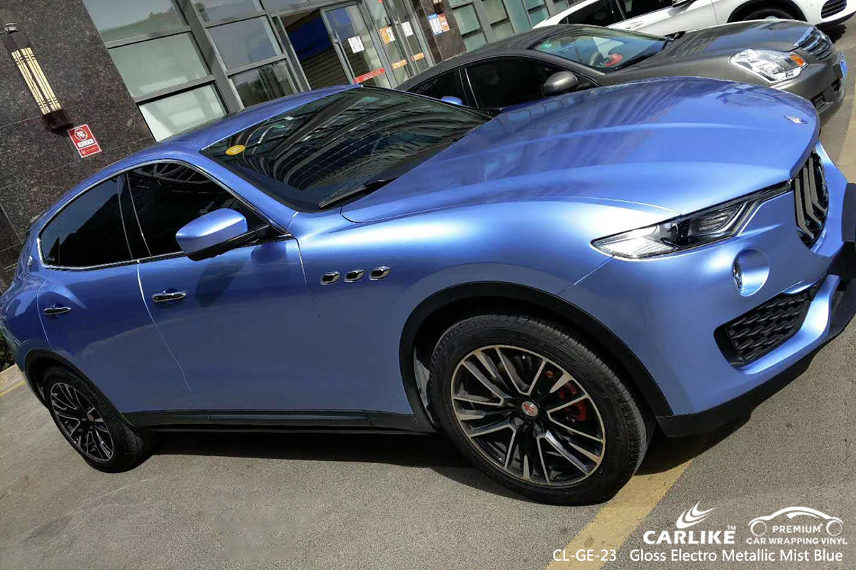 CL-GE-23 gloss electro metallic mist blue wrap my car for MASERATI Nebraska