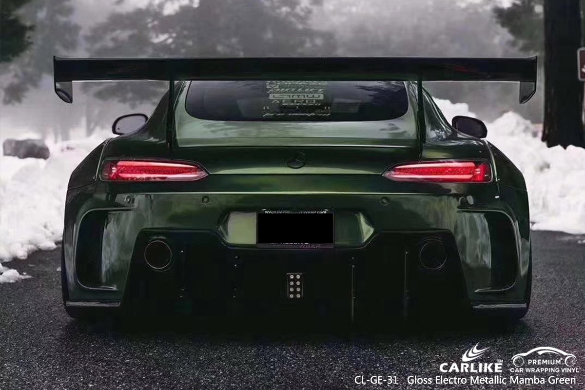 CL-GE-31 gloss electro metallic mamba green vehicle wrapping for MERCEDES-BENZ Rhode Island