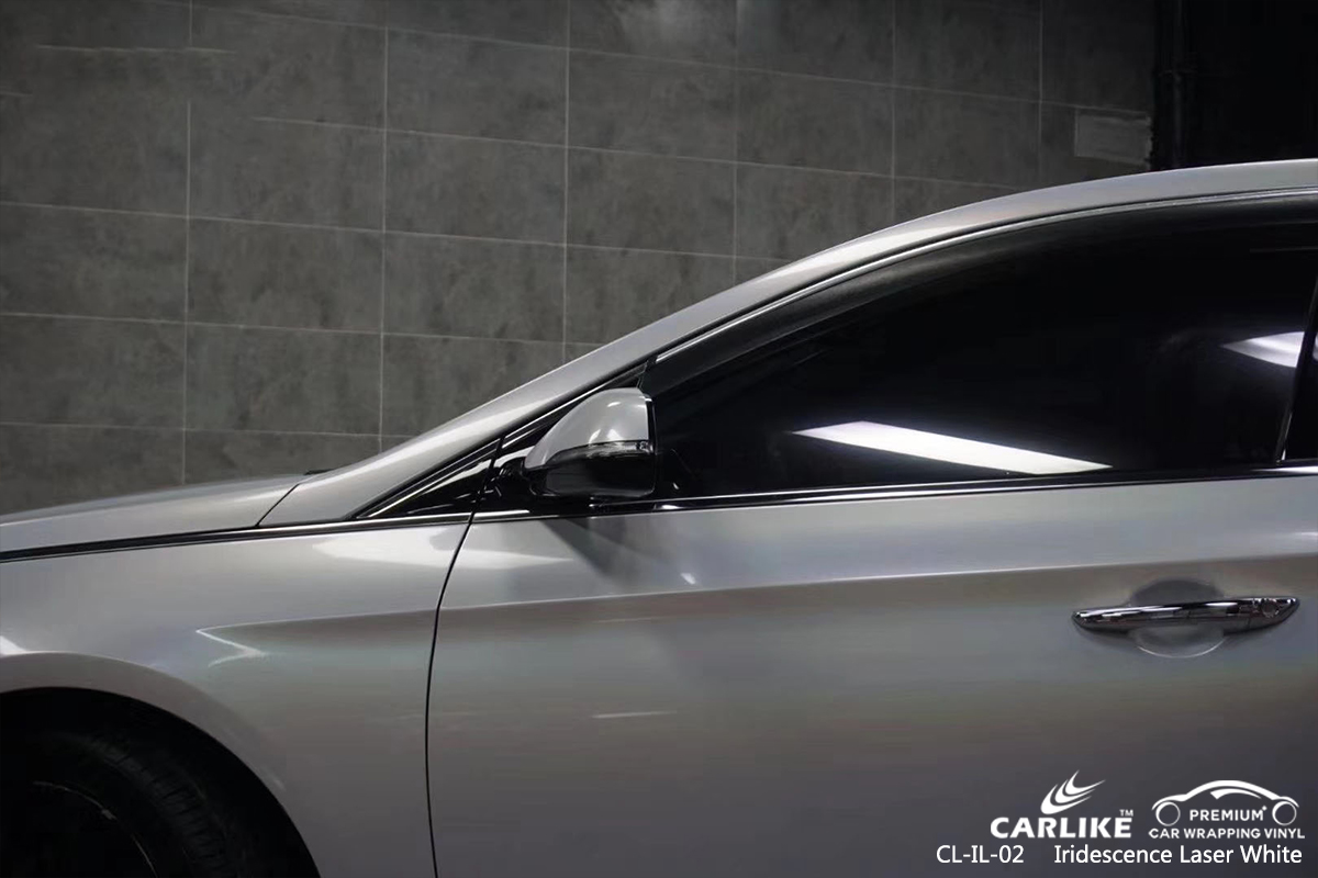 CL-IL-02 iridescence laser white car wrap film for  BEIJING HYUNDAI Oregon