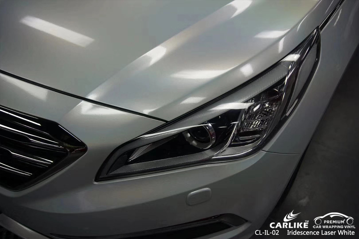 CL-IL-02 iridescence laser white car wrap film for  BEIJING HYUNDAI Oregon