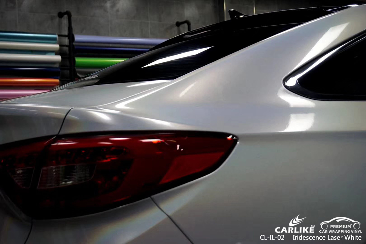 CL-IL-02 iridescence laser white car wrap film for  BEIJING HYUNDAI Oregon