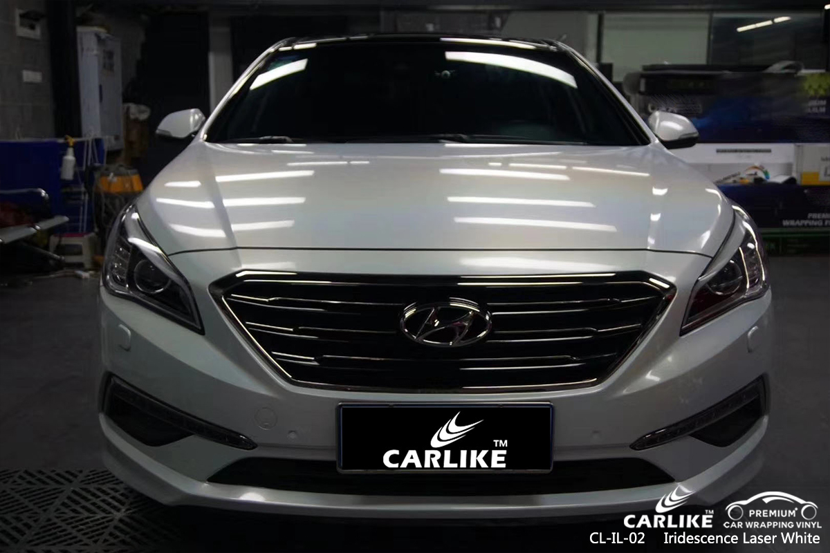 CL-IL-02 iridescence laser white car wrap film for  BEIJING HYUNDAI Oregon