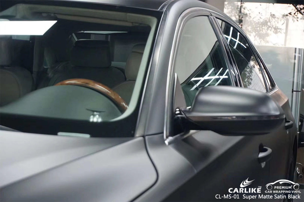 CL-MS-01 super matte satin black car wrapping for AUDI Arizona