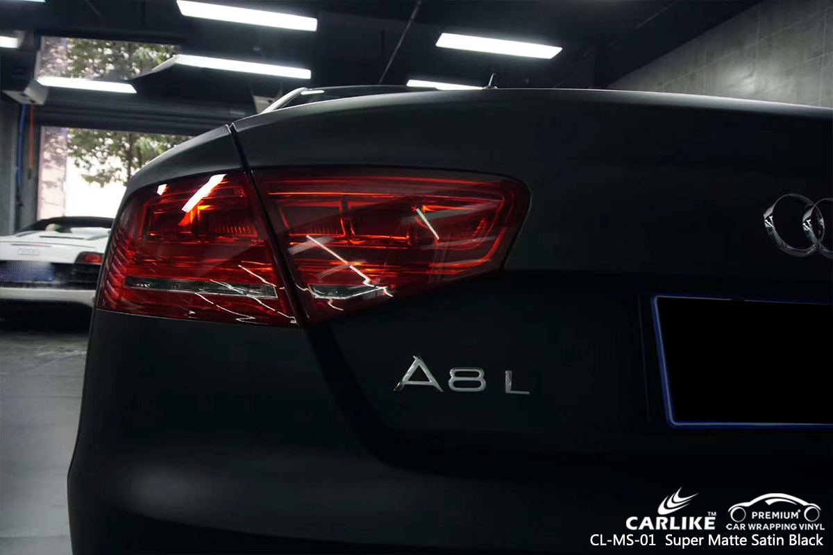 CL-MS-01 super matte satin black car wrapping for AUDI Arizona