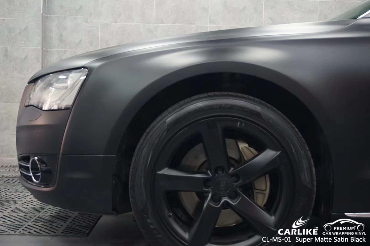 CL-MS-01 super matte satin black car wrapping for AUDI Arizona