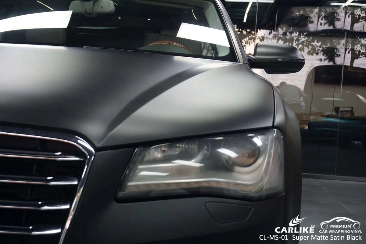 CL-MS-01 super matte satin black car wrapping for AUDI Arizona