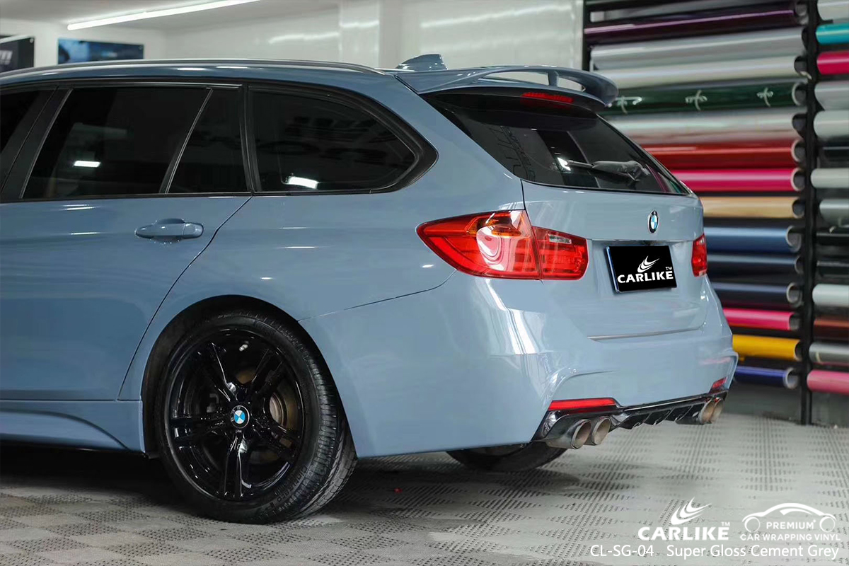 CL-SG-04 super gloss cement grey car vinyl wrapping for BMW District of Columbia