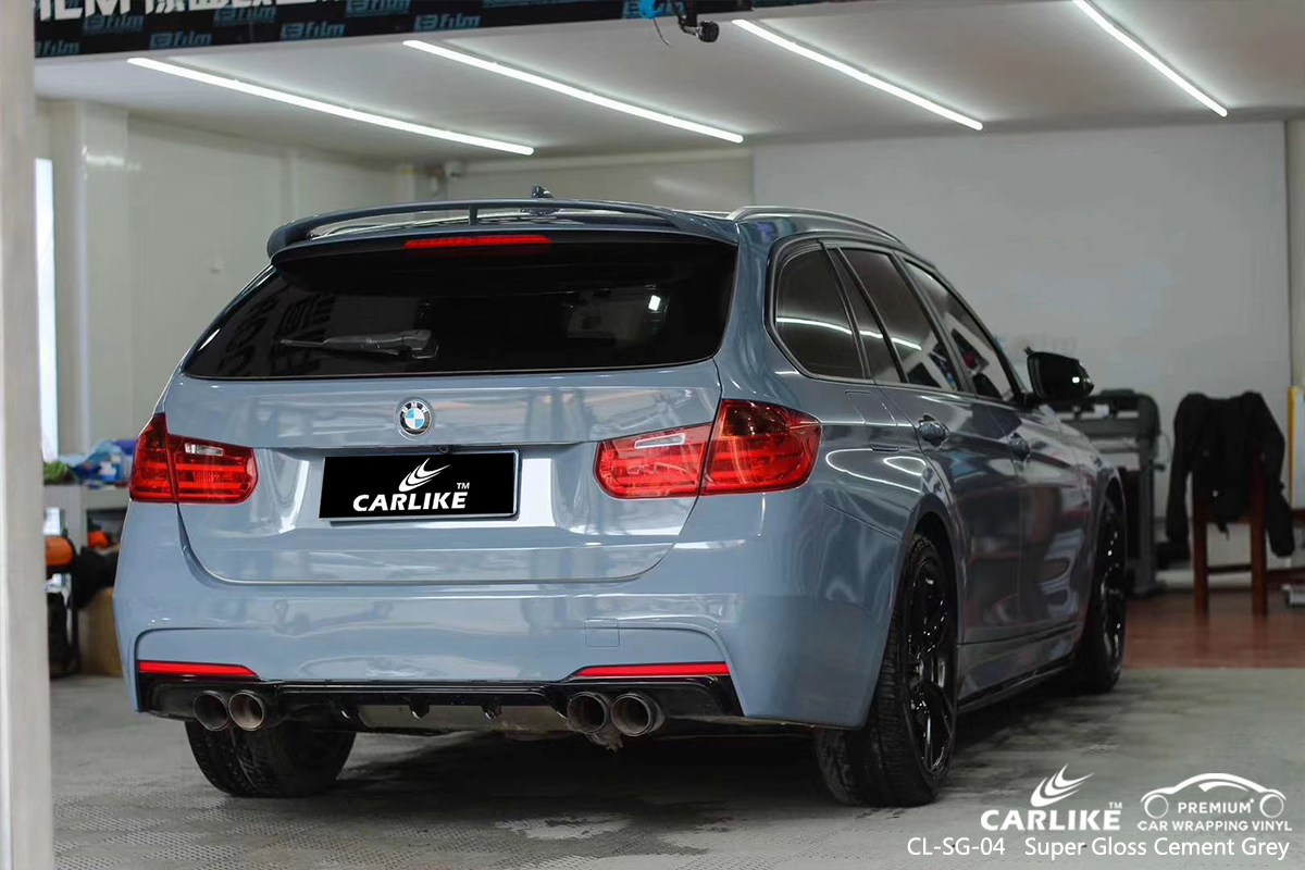 CL-SG-04 super gloss cement grey car vinyl wrapping for BMW District of Columbia