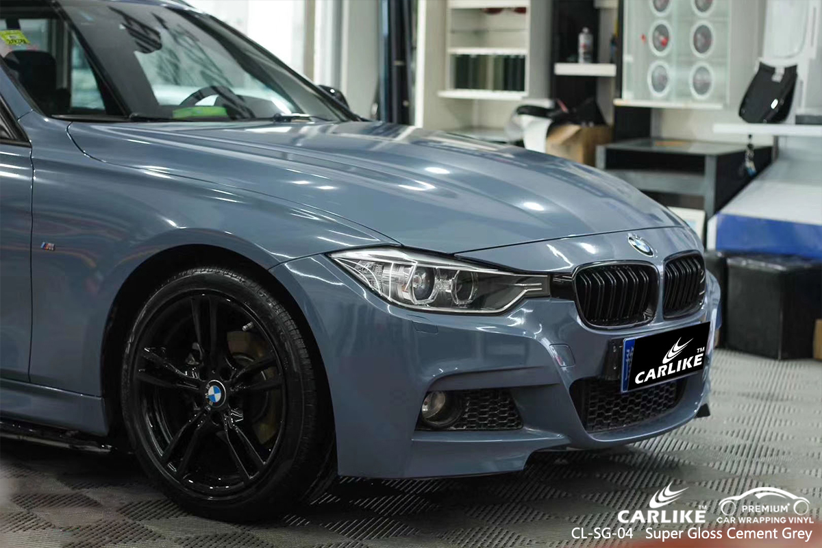 CL-SG-04 super gloss cement grey car vinyl wrapping for BMW District of Columbia