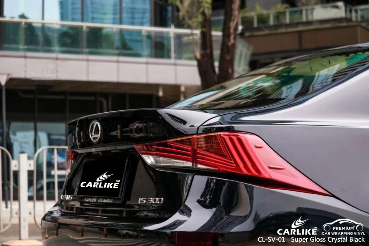 CL-SV-01 super gloss crystal black car wrapping foil for LEXUS Wisconsin