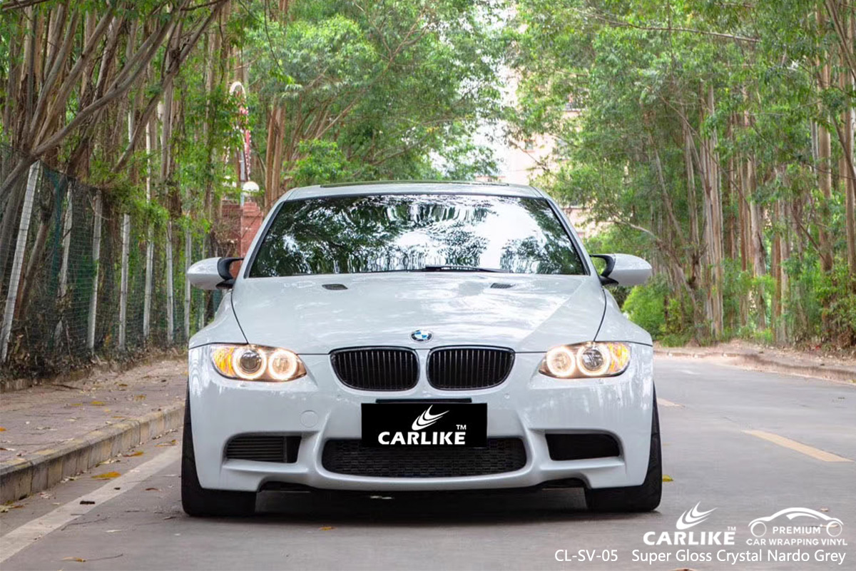 CL-SV-05 super gloss crystal nardo grey car wrap gloss for BMW Utah