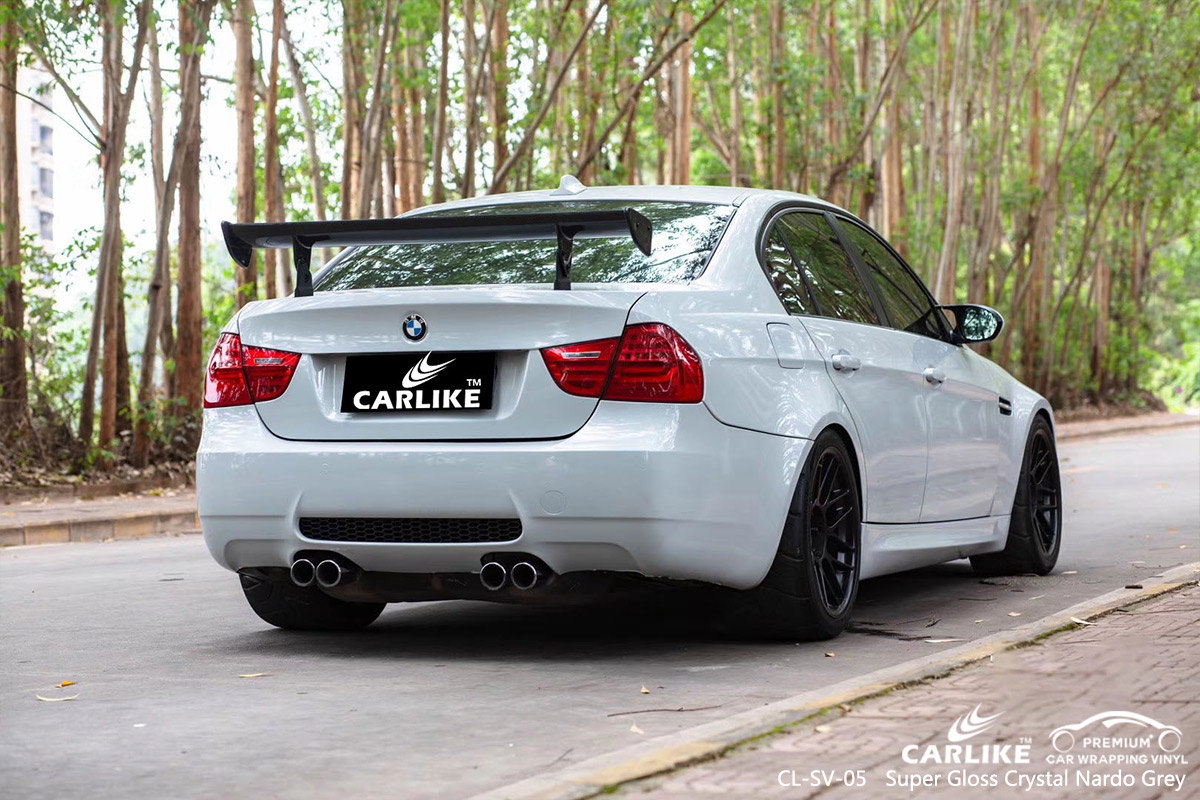 CL-SV-05 super gloss crystal nardo grey car wrap gloss for BMW Utah