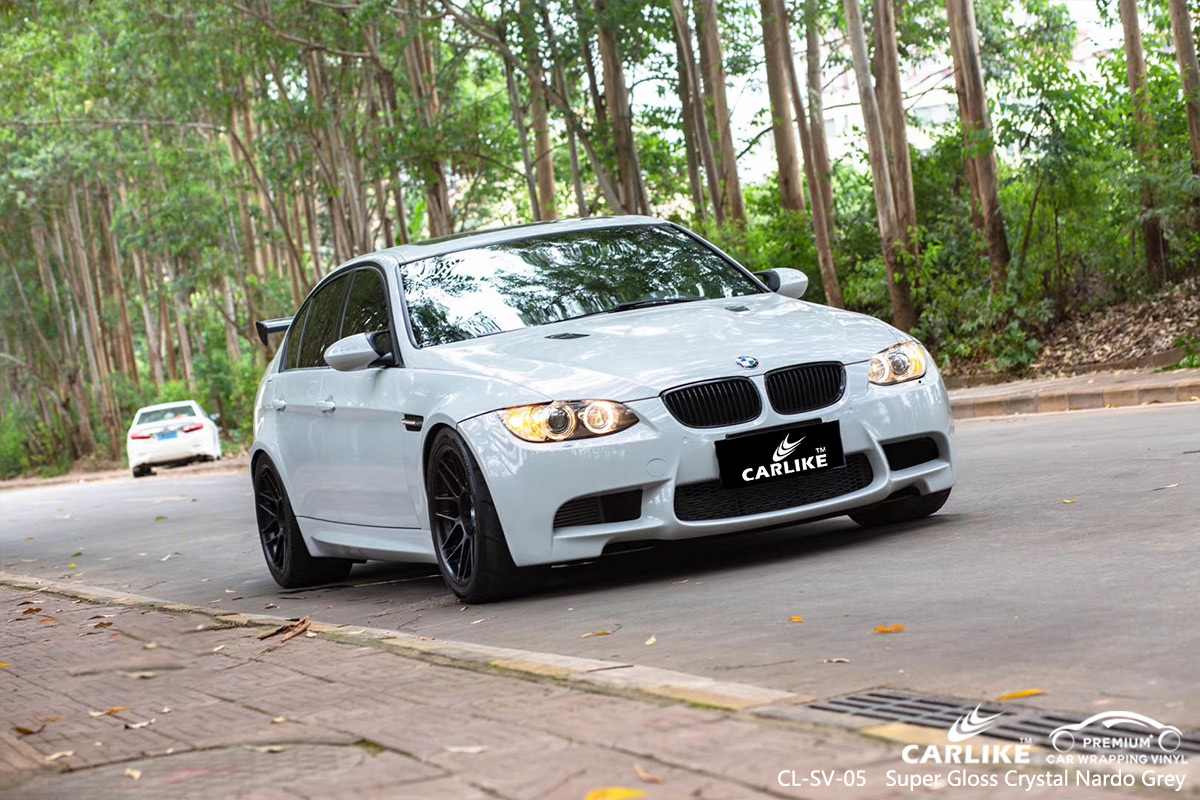 CL-SV-05 super gloss crystal nardo grey car wrap gloss for BMW Utah