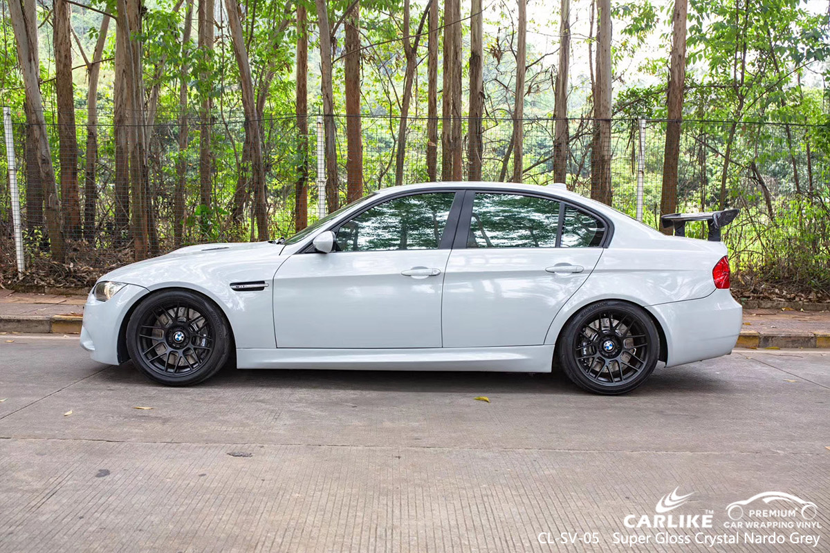 CL-SV-05 super gloss crystal nardo grey car wrap gloss for BMW Utah