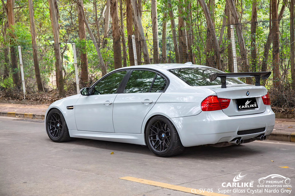 CL-SV-05 super gloss crystal nardo grey car wrap gloss for BMW Utah