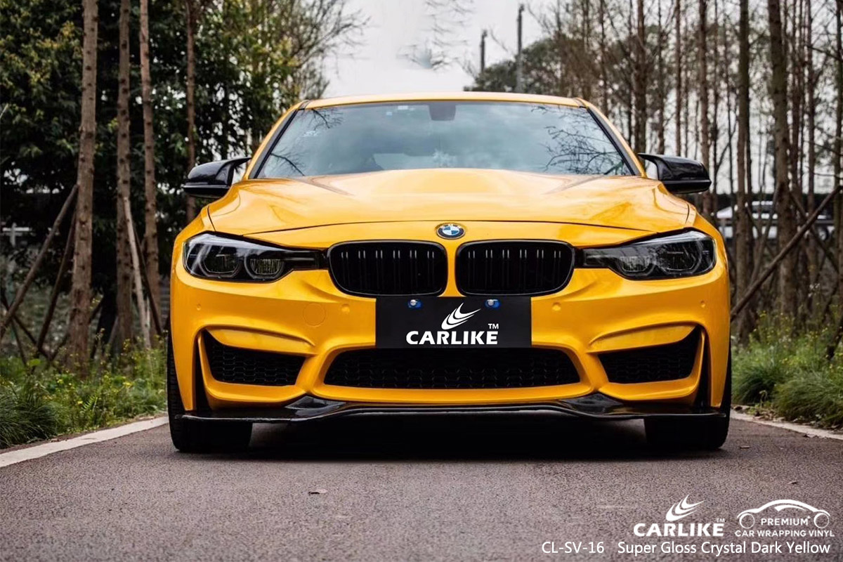 CLSV16 super brillante cristal de color amarillo oscuro envoltura de