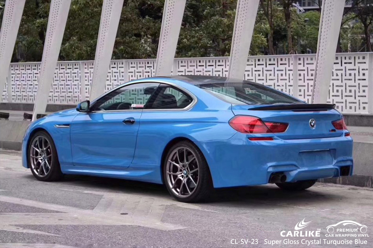CL-SV-23 super gloss crystal turquoise blue car wrap vinyl for BMW South Arkansas