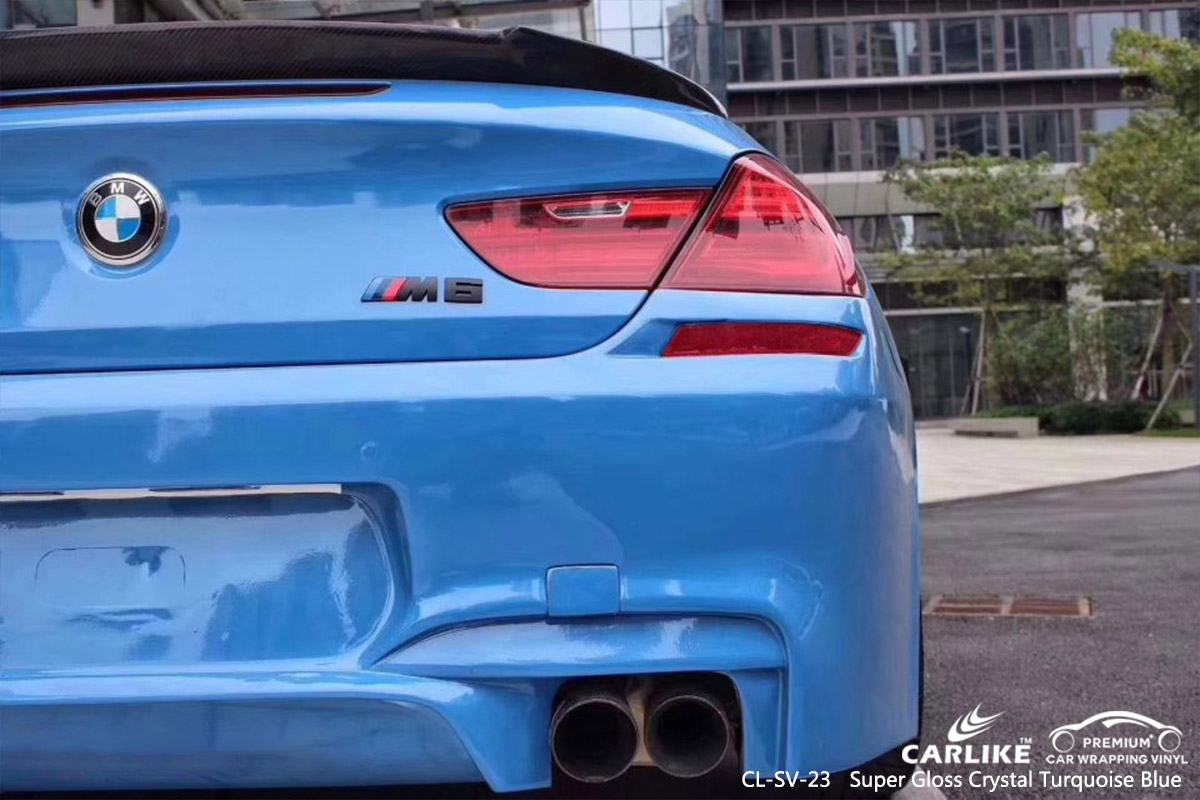 CL-SV-23 super gloss crystal turquoise blue car wrap vinyl for BMW South Arkansas