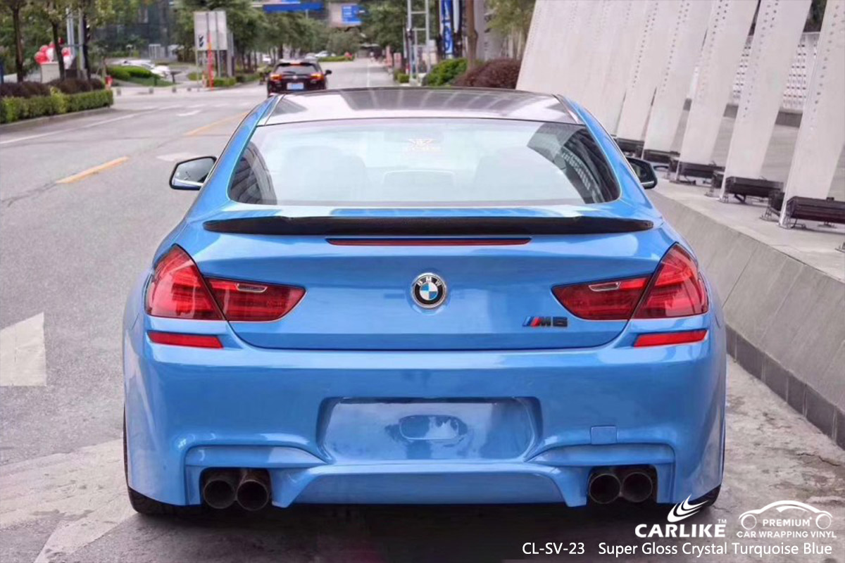 CL-SV-23 super gloss crystal turquoise blue car wrap vinyl for BMW South Arkansas