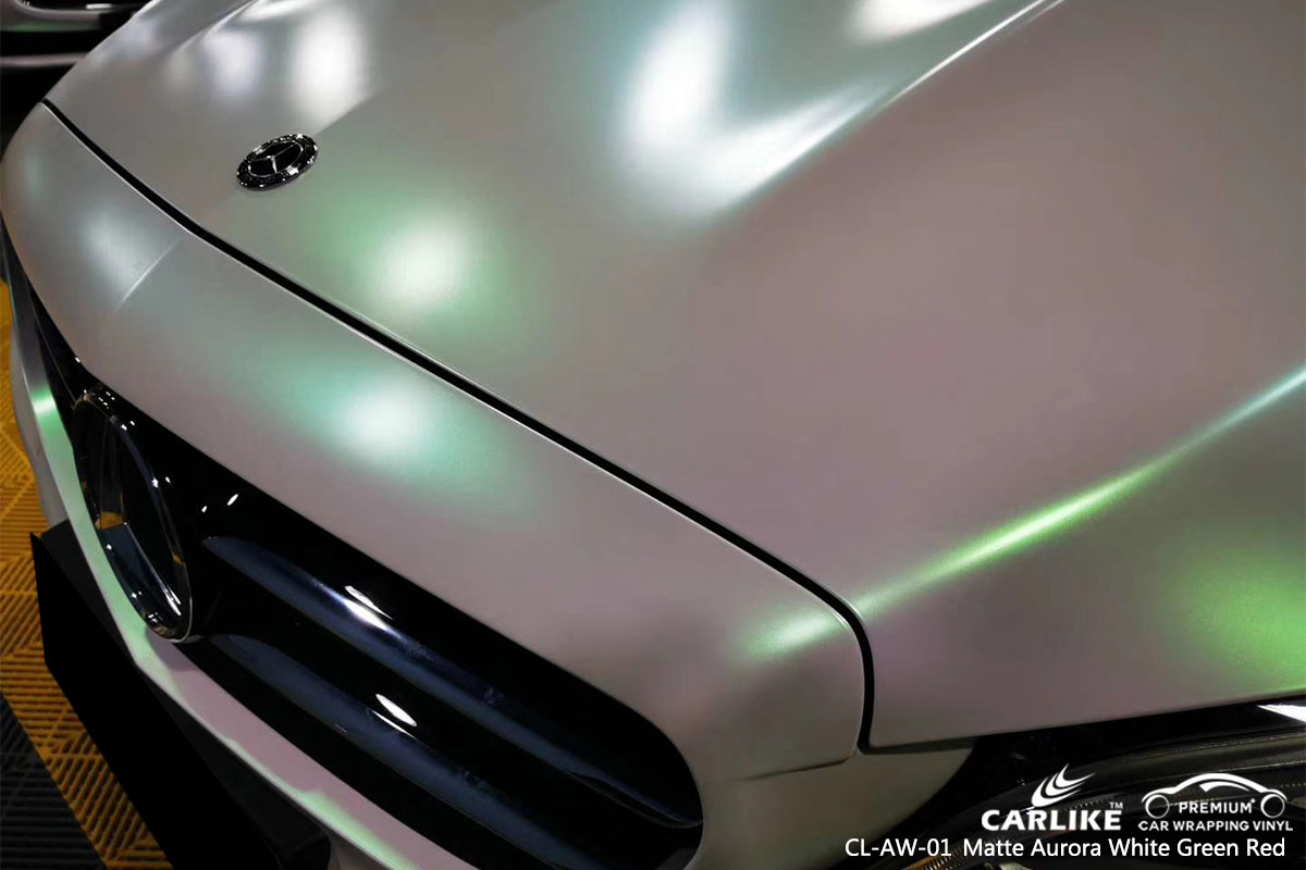 CL-AW-01 matte aurora white to green red ppf film for MERCEDES-BENZ Duzce Turkey