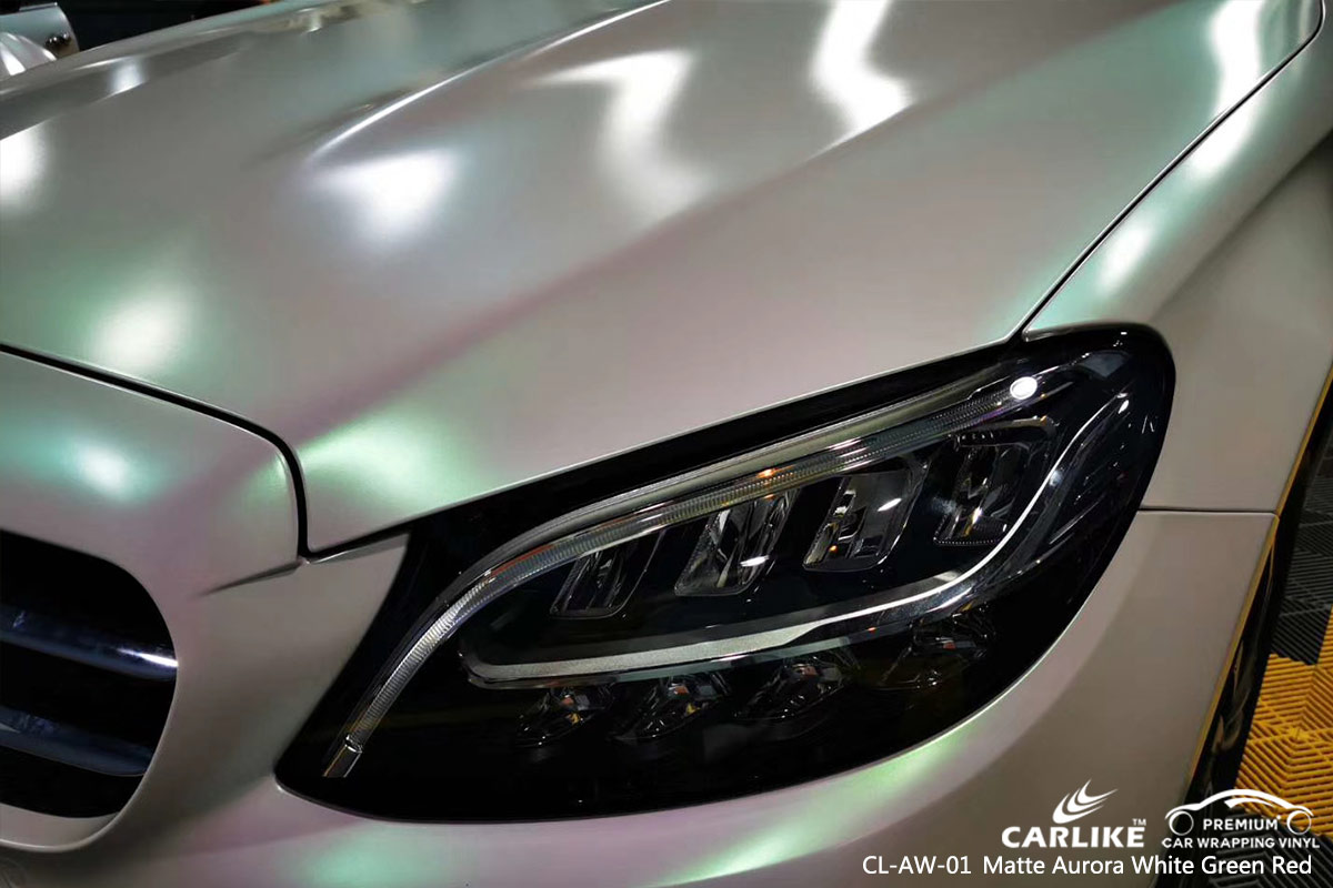 CL-AW-01 matte aurora white to green red ppf film for MERCEDES-BENZ Duzce Turkey