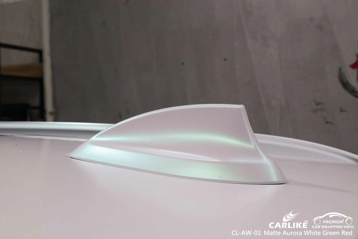 CL-AW-01 matte aurora white to green red motorcycle wrap my car for BMW Binan Philippines