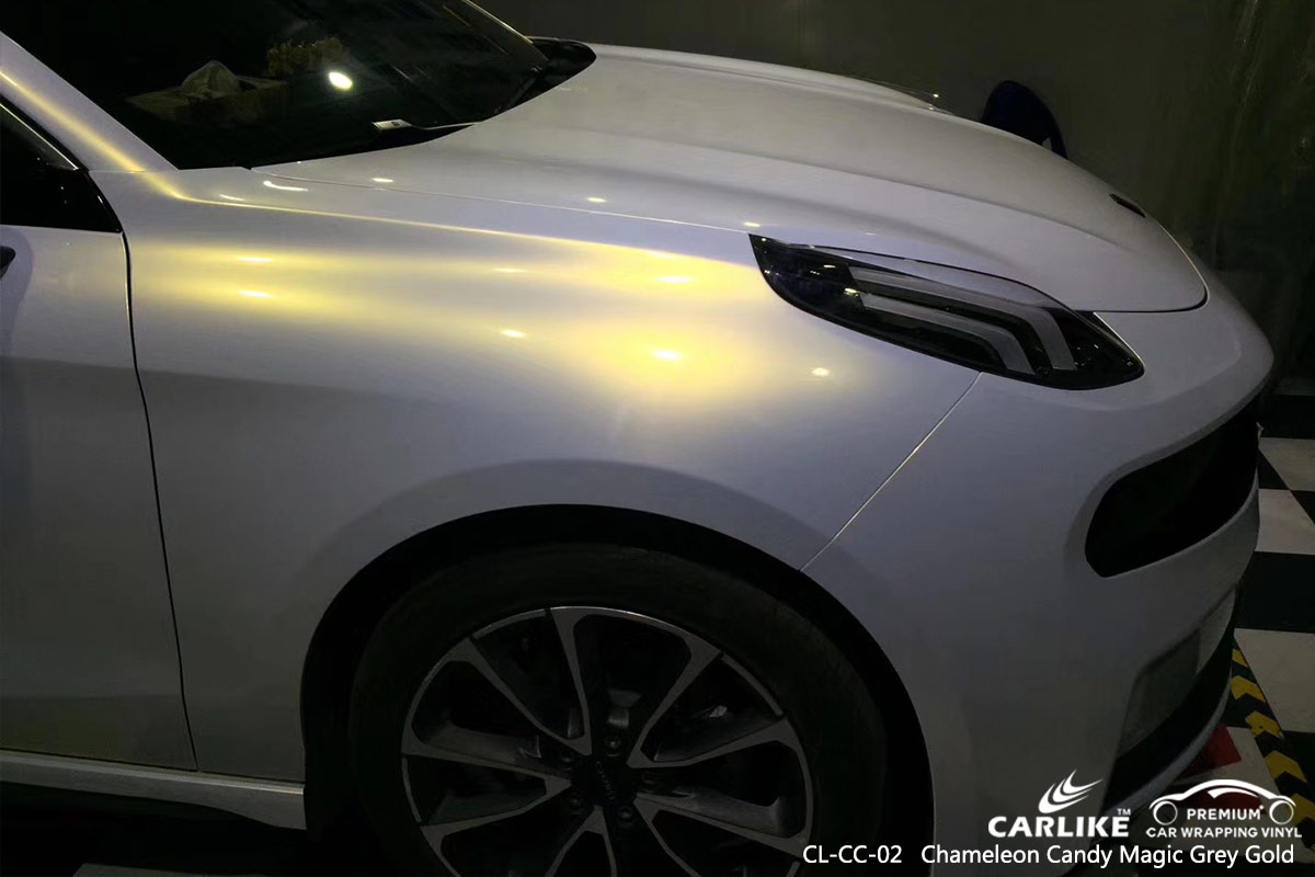 CL-CC-02 chameleon candy magic grey gold car wrap gloss for PORSCHE Antipolo