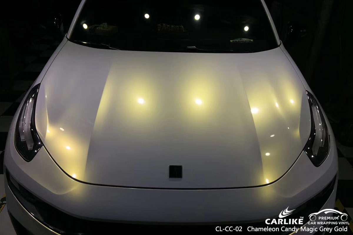 CL-CC-02 chameleon candy magic grey gold car wrap gloss for PORSCHE Antipolo