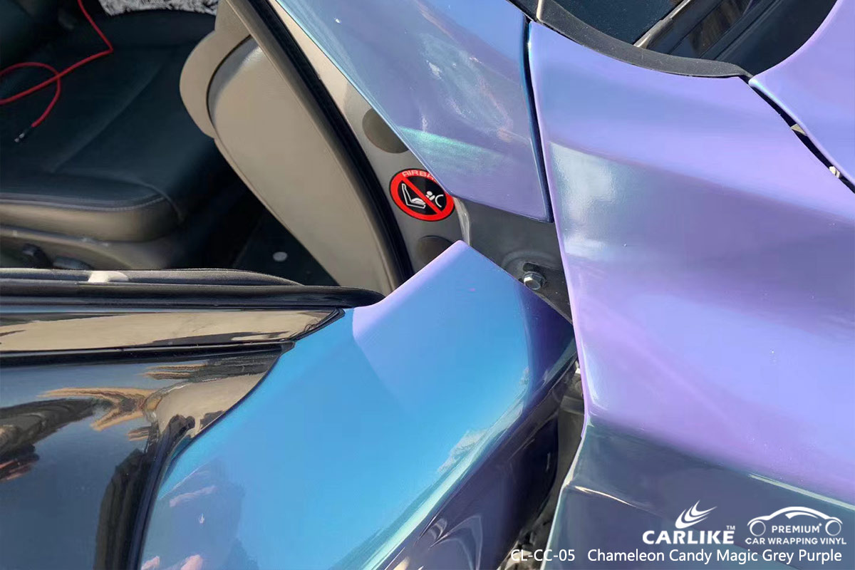 CL-CC-05 chameleon candy magic grey purple car wrapping for INFINITI Mugla Turkey