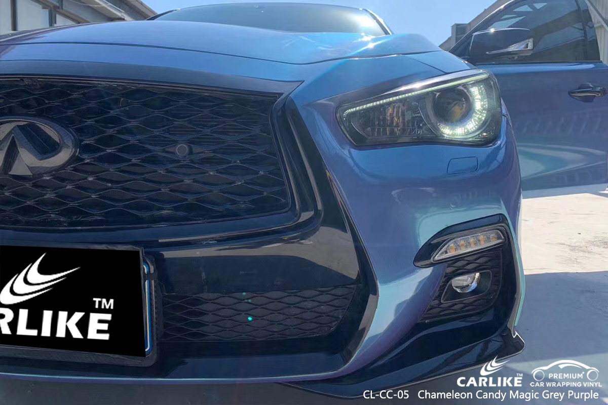 CL-CC-05 chameleon candy magic grey purple car wrapping for INFINITI Mugla Turkey