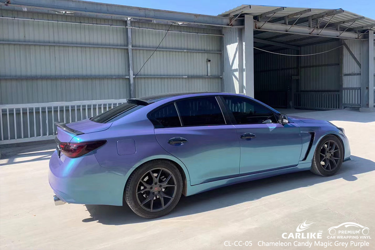CL-CC-05 chameleon candy magic grey purple car wrapping for INFINITI Mugla Turkey