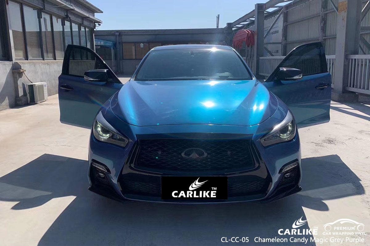 CL-CC-05 chameleon candy magic grey purple car wrapping for INFINITI Mugla Turkey