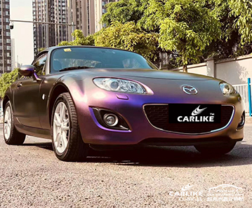 CL-CE-01 matte chameleon purple to gold wrap my car for MAZDA