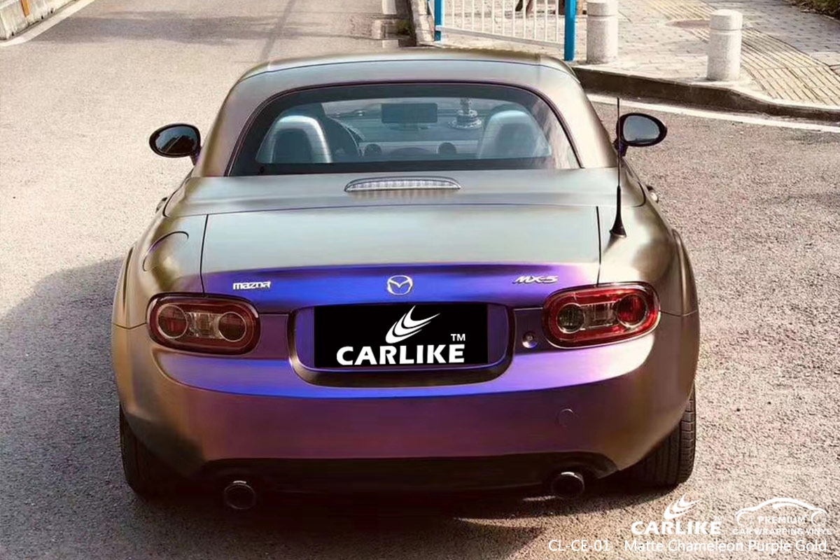 CL-CE-01 matte chameleon purple to gold wrap my car for MAZDA Edirne Turkey