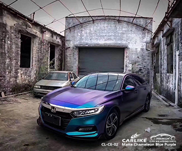 CL-CE-02 ماتي الحرباء أزرق فاتح إلى أفلام الفينيل السيارة الأرجواني لهوندا ديترويت الولايات المتحدة