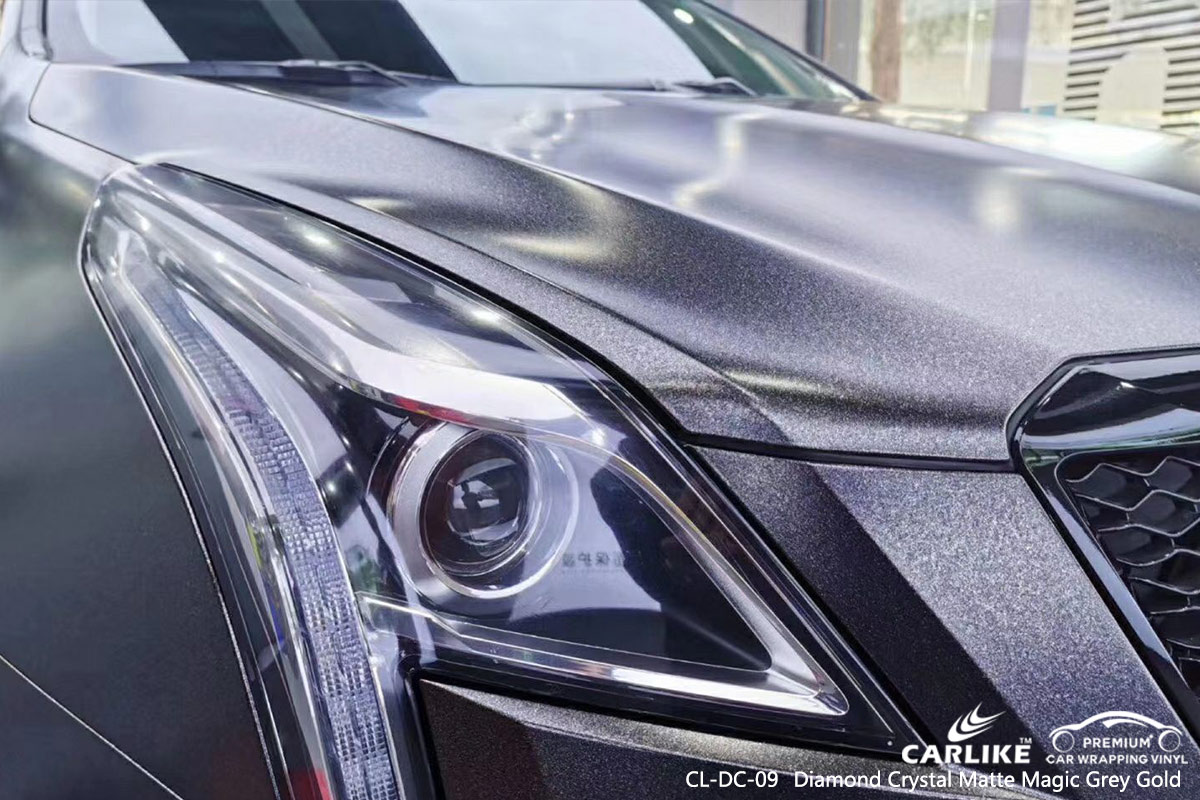 CL-DC-09 diamond crystal matte magic grey gold wrap my car Davao