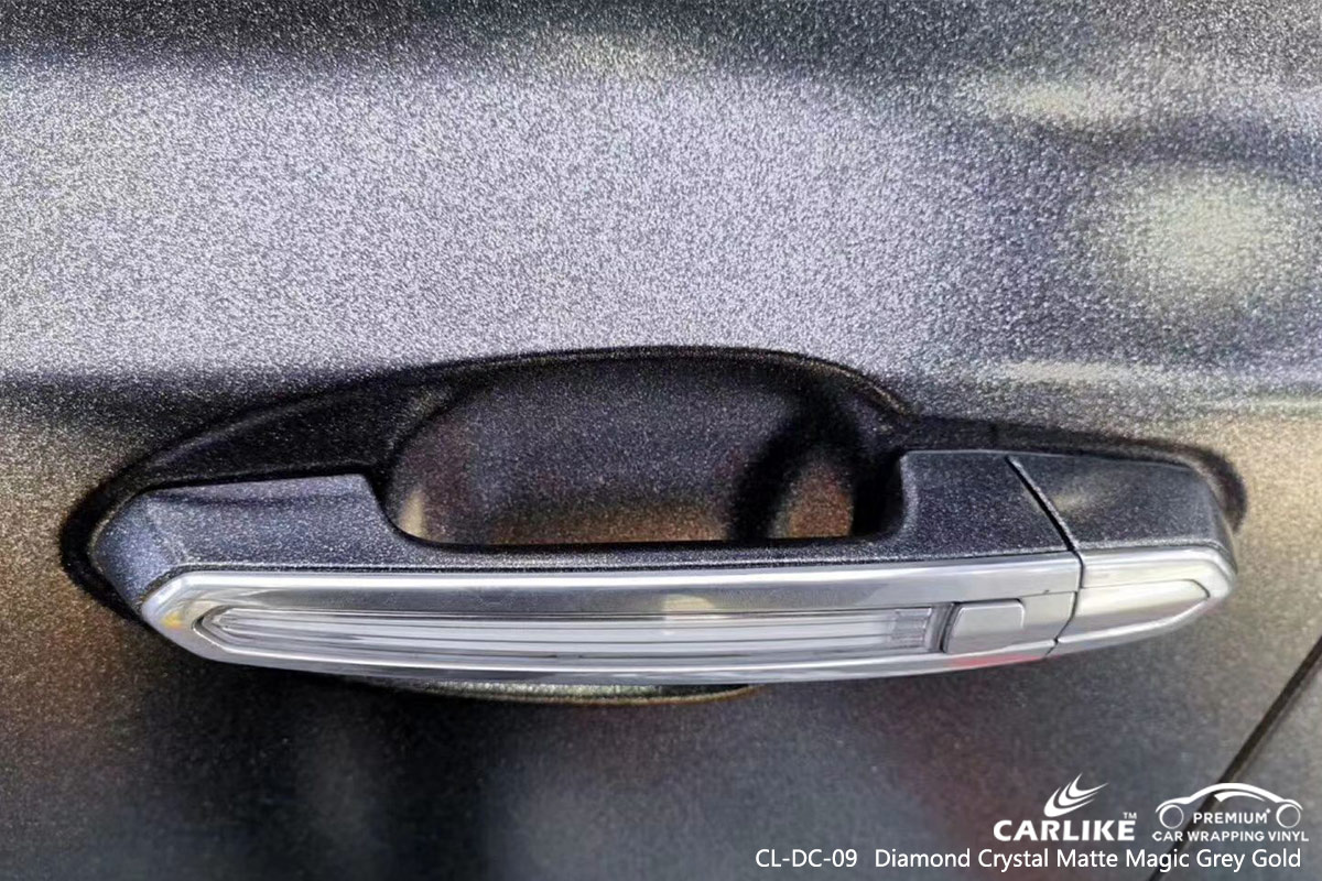 CL-DC-09 diamond crystal matte magic grey gold wrap my car Davao