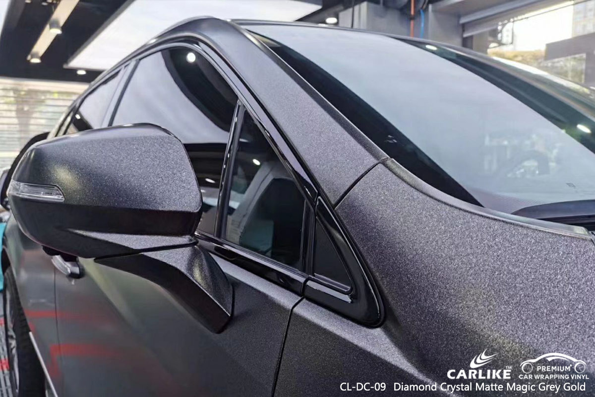 CL-DC-09 diamond crystal matte magic grey gold wrap my car Davao
