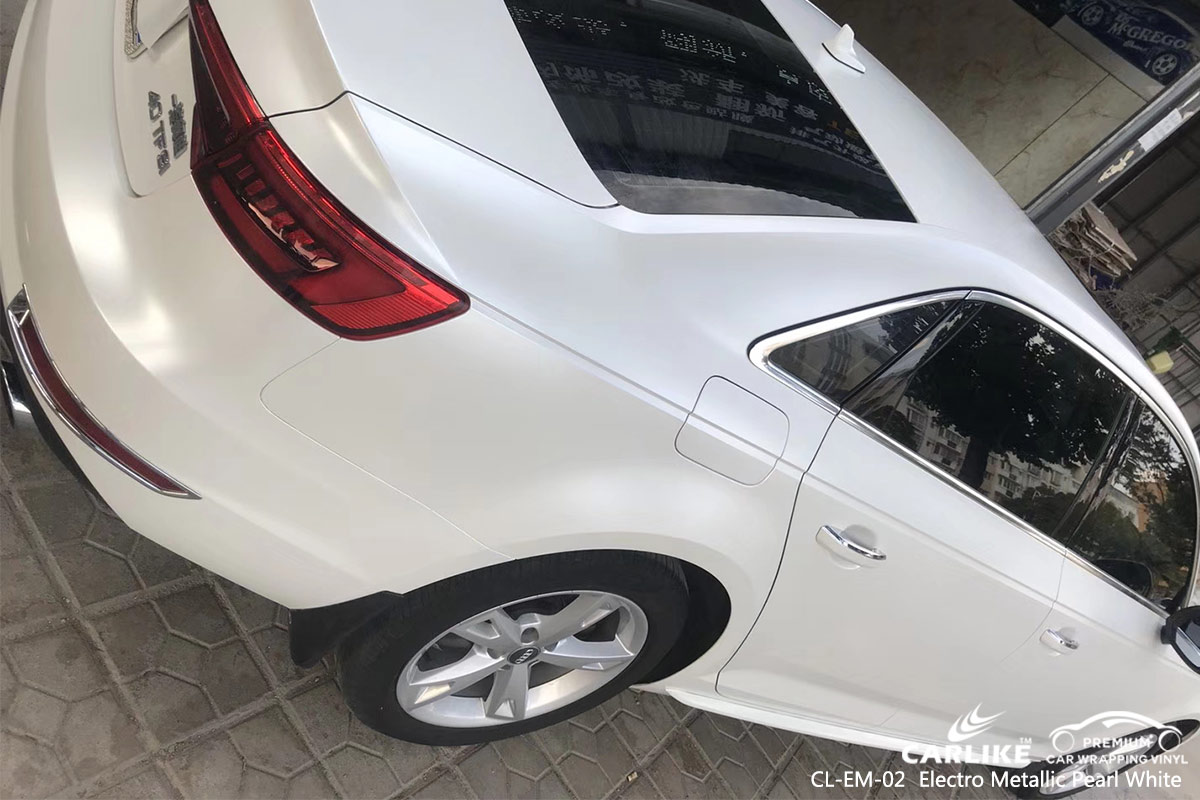 CL-EM-02 electro metallic pearl white car wrapping foil for AUDI Isparta Turkey