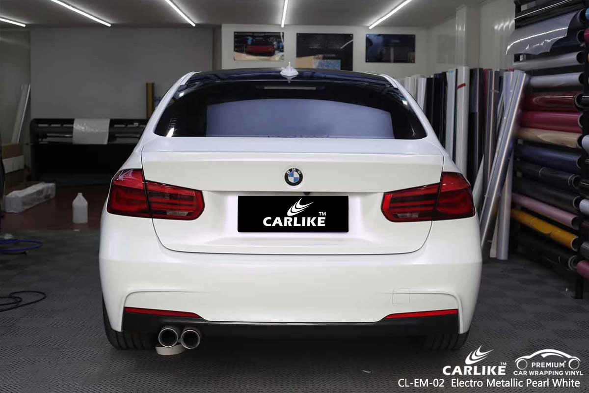CL-EM-02 electro metallic pearl white vinyl films for BMW Cotabato Philippines
