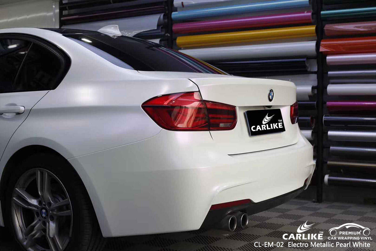 CL-EM-02 electro metallic pearl white vinyl films for BMW Cotabato Philippines