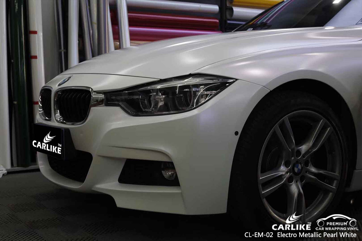 CL-EM-02 electro metallic pearl white vinyl films for BMW Cotabato Philippines