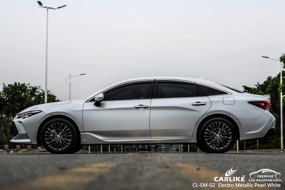 CL-EM-02 electro metallic pearl white vinyl wrap for TOYOTA Izmir Turkey