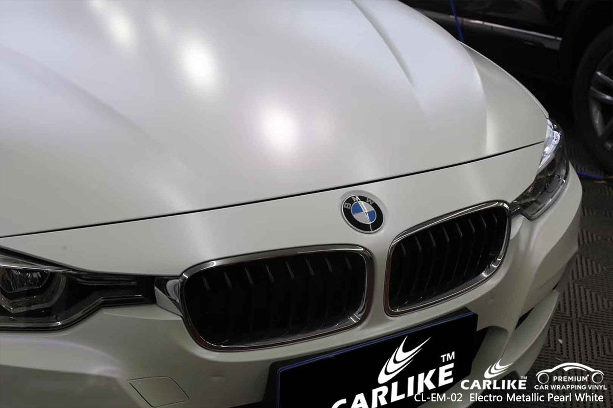 CL-EM-02 electro metallic pearl white vinyl films for BMW Cotabato Philippines