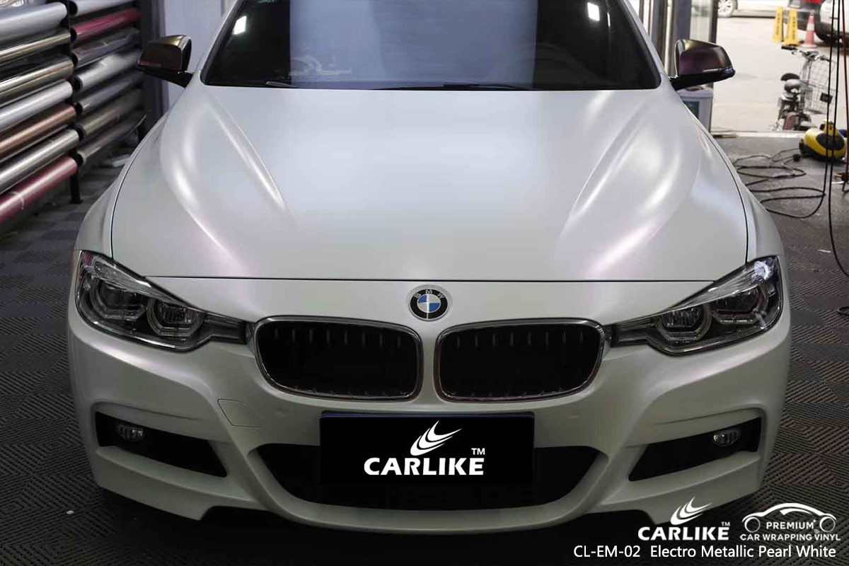 CL-EM-02 electro metallic pearl white vinyl films for BMW Cotabato Philippines