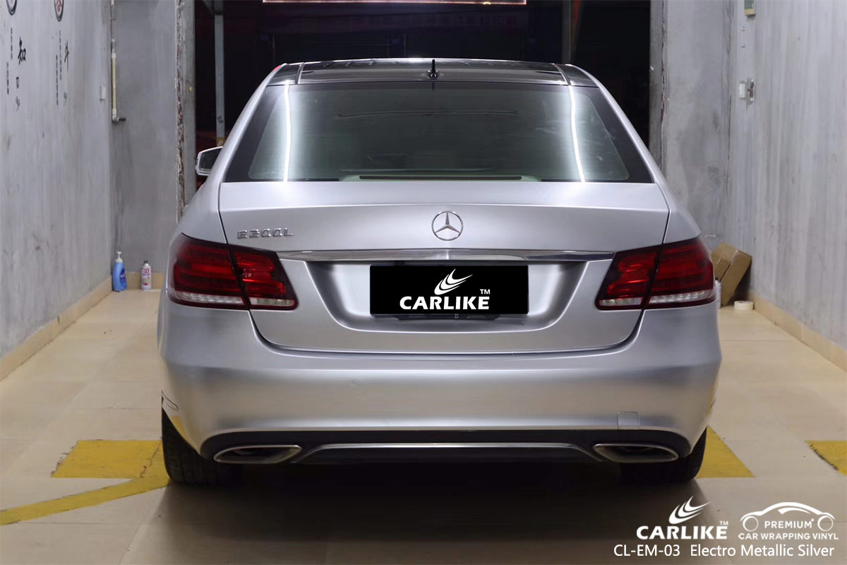 CL-EM-03 electro metallic silver car vinyl films for MERCEDES-BENZ San Fernando