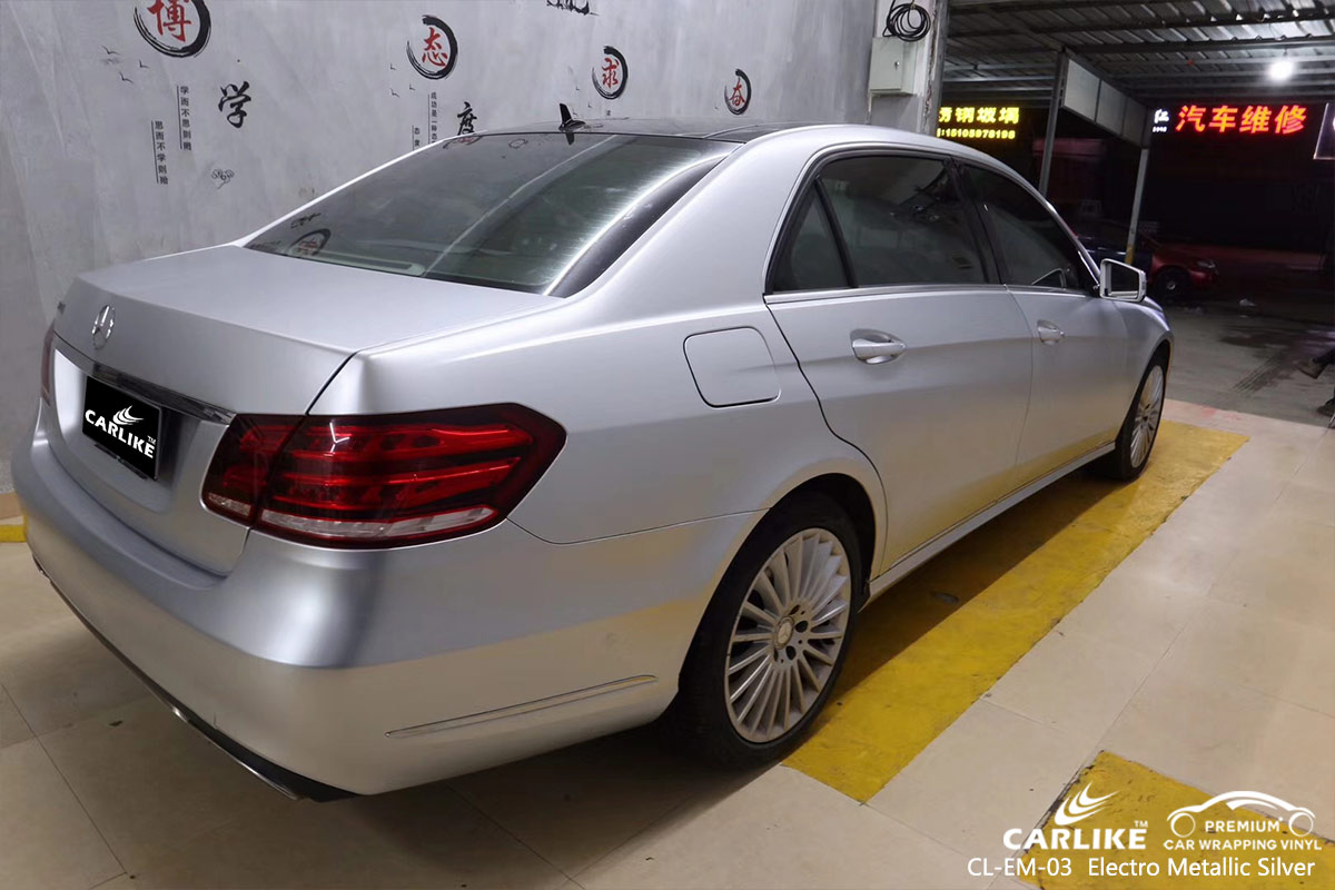 CL-EM-03 electro metallic silver car vinyl films for MERCEDES-BENZ San Fernando