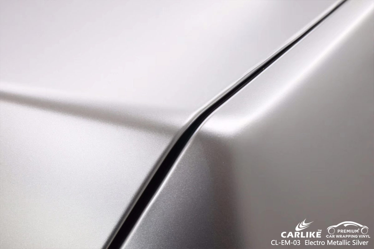 CL-EM-03 electro metallic silver car vinyl films for MERCEDES-BENZ San Fernando