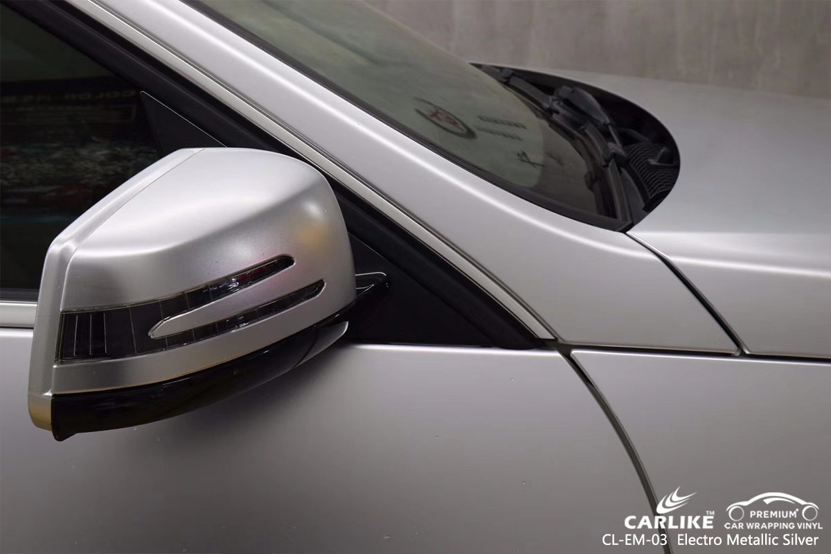 CL-EM-03 electro metallic silver car vinyl films for MERCEDES-BENZ San Fernando