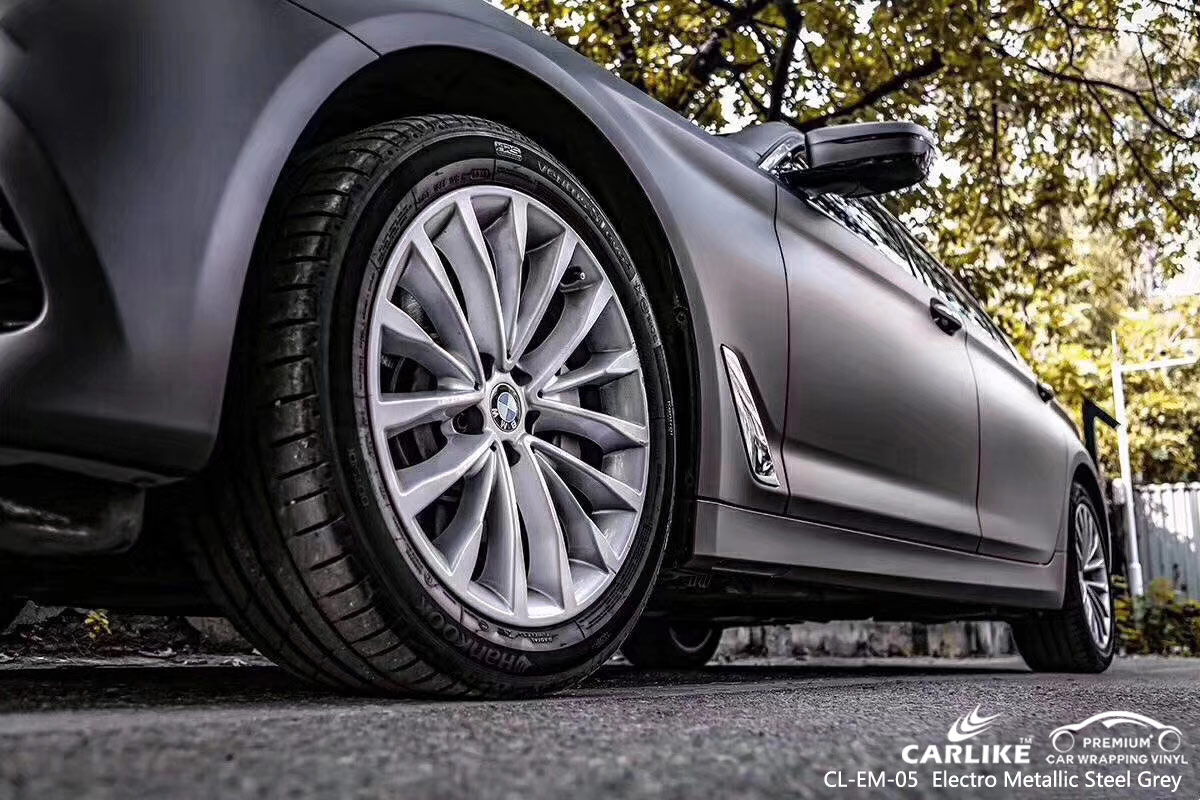 CL-EM-05 electro metallic steel grey vehicle carbon fibre vinyl wrap for bikes for BMW Diyarbakir Turkey